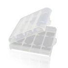 Battery Storage Case For Aa aaa  Battery Holder Box  20 Pack Clear 