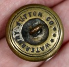 Original Vintage Springfield  ma  Street Railway Co  Brass Button 7 8   