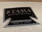 Tama Superstar T Badge Logo Plate Emblem Part 70s 80s Vtg Japan No Serial  Hole