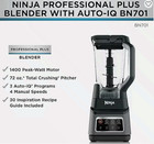 Ninja Professional Plus Blender 1400w 72oz Pitcher Auto-iq Countertop Bn701