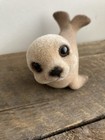 Adorable Vintage Flocked Seal 4 5   