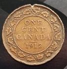 1912 Canada Large Penny One Cent George V Low Shipping Exact Coin Km  21 Bronze