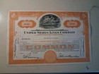 Sling s      Vintage United States Lines Co   Stock Certificate 
