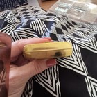 Vintage Evans Case Co Carry All Compact Gold Great Condition