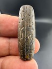 Very Ancient Near Eastern Engraving Inscribed Stone Stamp Rare Bead