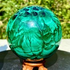 1 1lb  Natural Malachite Ball Quartz Crystal Energy Ball Reiki Healing
