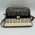 Vintage Paolo Soprani Castelfidardo Italy 120 Bass Accordion Black Lacquer