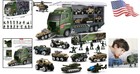 Ultimate Portable Military Toy Set - 10 Trucks   16 Soldiers For Boys girls