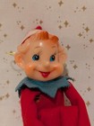 Vintage Og Christmas Pixie Elf On A Shelf Knee Hugger Dolls Felt Japan 50s 60s