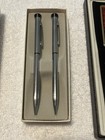 Lot Of 2 Vintage American Greetings Silver Pen   Mechanical Pencil Set W  Box