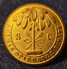 Civil War Era Confederate South Carolina Seal Button Alberts sc-16-a