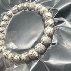 10  9mm Star   Moon Bodhi Original White Beads Mala Bracelet 10  9                                          