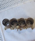 Vintage Ormolu Lipstick Holder Golden Metal 1950 s Hollywood Regency Cupid