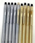 Cross Century Classic Pen Pencil Lot Of 9 Gold Filled   Chrome