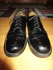 1970 s Vintage Us Military Service Dress Shoes Oxford Leather Black Men s 10 N
