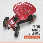 Ironton Rolling Garden Seat With Turnbar