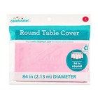 Round 84  Light Pink Plastic Table Cover  By Way To Celebrate