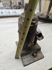 Vintage Industrial Cast Iron Hydraulic Bottle Jack Heavy Duty Wide Base 9  Tall