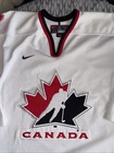 Vintage Nike Team Canada Hockey Jersey Men   s Large L White Embroidered Logo