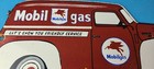 Vintage Mobil Gasoline Sign - Gas Motor Oil Service Truck Pump Porcelain Sign