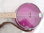 Gold Tone Little Gem Banjo Ukulele Amethyst W case   Leather Strap
