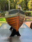 Large 38  Antique Boat Model Hand Crafted Wood Ambitious Accuracy  Maritime Art