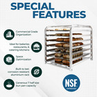 7 Pan End Load Countertop Half Sheet   Bun Pan Rack   Nsf Certified    15 3  Lon