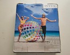 Intex 72  Inflatable Jumbo Beach Ball From 2018 Rainbow Dotted W  Clear Panels