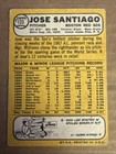 1968 Topps  123 Jose Santiago Autographed Signed Card - Boston Red Sox