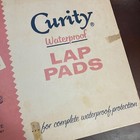 Vintage 1950s-60s Curity Waterproof Baby Lap Pads Box Only Mid-century Packaging