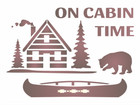 Joanie Rustic Stencil Cabin Time Bear Canoe Pine Trees Southwest Diy Art Signs