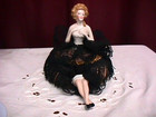  half Doll Pin Cushion  Antique 1900   s Bavaria Porcelain  Excellent Condition
