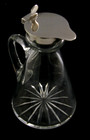 Superb English Sterling Silver Topped Whisky Noggin Mini Decanter 1918 Barware