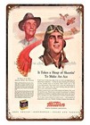 1944 Western Ammunition Shotgun Shells Ww2 Pilot Metal Tin Sign Gift Home Decor