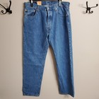 Vintage 90s Y2k Deadstock Nwt Levis 501 Button Fly Denim Jeans 36x34 Mid Wash
