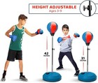 Adjustable Kids Punching Bag Set With Stand Gloves For Boys And Girls