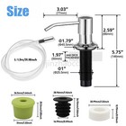 Kitchen Sink Soap Dispenser Stainless Steel Head Hand Liquid Pump 130cm Tube Kit