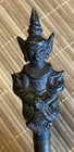 Fine Antique Burmese Buddhist  Bronze Multi Piece Tattoo Needle  14 3 4    Oal
