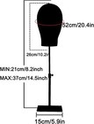 Adjustable Wig Mannequin Head Manikin Cap Toupee Display Stand Rack White