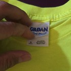 Gildan Youth S Yellow Religious Graphic Short Sleeve Crew Cotton Blend T-shirt