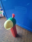 Vintage Pez No Feet  Cockatoo Green Head Red Stem