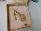Kirks Folly Cinderella Glass Slipper Brooch Vintage Stock Retired New In Box