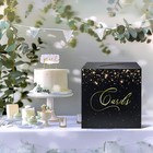Black Card Box For Party Gift Card Box Holder Envelope Box For Wedding Birthd   