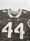 Game Worn Used Nike Tcu Horned Frogs Football Jersey  44 Size 42 Frogskin