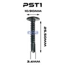  500 Pack  Phillips Hd Self Drilling Screws Hardened Black Phosphate  8 X 1 