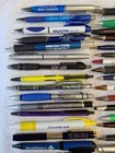 Vintage To New Lot Of 100  Ballpoint Advertising Pens  --  Untested --