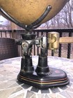 Antique Fairbanks Grain  Scale Cast Iron   Brass - 4lb Double Beam