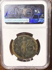 Roman Empire Antoninus Pius Ae Sestertius Ad 138-161 Ngc Fine Coin
