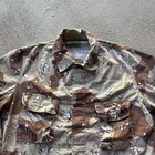 Military Shirt Medium Regular Chocolate Chip Camo Combat Coat Desert Storm Brown