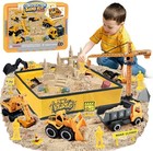 Construction Sensory Sand Kit - 42 Pcs Building Set With 2lbs Magic Sand  9 C   